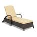 Latitude Run® Olia 78.7" Long Reclining Single Chaise w/ Cushions Wicker/Rattan in Brown | 35.4 H x 24.8 W x 78.7 D in | Outdoor Furniture | Wayfair