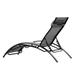 Ivy Bronx Crishon 61.8" Long Reclining Single Chaise Metal in Black | 35.4 H x 22.8 W x 61.8 D in | Outdoor Furniture | Wayfair