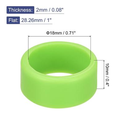 Silicone Rubber Bands Rings Non-slip 1" for Wrapping Paper, 5pcs