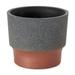 The HC Companies 3" Sprite Indoor Succulent Planter Pot, Faux Concrete Copper - 0.25