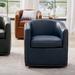 Augusto Swivel Chair - Navy - Grandin Road