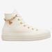 Converse Shoes | Converse All Star Lift Heart Platform Women Sneakers White Cream Gold Various Sz | Color: Gold/White | Size: Various