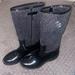 Michael Kors Shoes | Michael Kors - Romy Livia Black - Glitter Rain Boots | Color: Black | Size: 4g