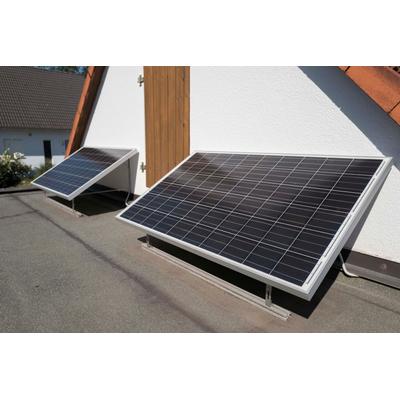 Solarmodul SUNSET "Balkonkraftwerk SUNpay600plus", blau (baumarkt), Solarmodule, inkl. Edelstahl-Halterungs-Set, auch zum Laden von E-Bikes geeignet Image