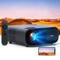 NexiGo PJ40 Movie Projector, 700 ANSI Lumens, Native 1080P, 4K Supported, 300 Inch, Auto Vertical Keystone, Zoomable, 20W Speakers, WiFi, Bluetooth 5.1, Compatible w/TV Stick, iOS, Android (Black)