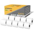 Aftertech 10 x 99014P 54 x 101 mm Compatible Adhesive Waterproof Plastic Labels Rolls (220 Labels/Roll = 2200 Total) for Dymo LabelWriter Printer Labeling Machines 10x99014PLA