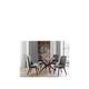 Julian Bowen Chelsea Large 120 Cm Glass Dining Table And 4 Huxley Chairs