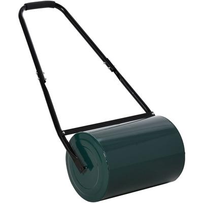 Outsunny - Rasenwalze Gartenrolle Gartenwalze mit U-Griff 31 cm Durchmesser 30 cm Arbeitsbreit 40 l