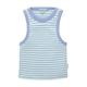 TOM TAILOR Mädchen 1036158 Kinder Tanktop mit Rippsstruktur, 32158-Off White Blue Aqua Stripe, 176