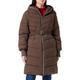 Mexx Women's Midi Length Hooded Padded Jacket Parka, Olive, M