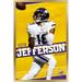 NFL Minnesota Vikings - Justin Jefferson 22 Wall Poster 22.375 x 34 Framed