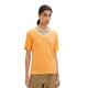 TOM TAILOR Damen 1035472 Basic T-Shirt mit V-Ausschnitt, 29751 - Bright Mango Orange, XL