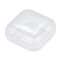 Baocc Household Textile Box Small Storage Transparent Box 10Pcs Jewelry Portable Flip Housekeeping & Organizers Home Textile Storage White