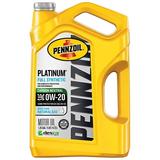 Pennzoil Platinum SAE 0W-20 Full Synthetic Motor Oil 5 Qt.