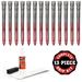 Golf Pride MCC Plus4 Standard Red - 13 pc Golf Grip Kit (with tape solvent vise clamp)