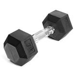 TRX Hex Rubber 30 Pounds Dumbbell Strength Training Workout Equipment