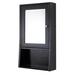 Latitude Run® Surface Mount Framed 1 Door Medicine Cabinet Wood in Brown | 34 H x 20 W x 6 D in | Wayfair 1F4B6FBF353E4FF5A98EDD5750D8AEA5