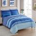 Highland Dunes Seaward Reversible Comforter Set Polyester/Polyfill/Microfiber in Blue | Twin Comforter + 4 Additional Pieces | Wayfair