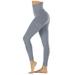 Mrat Athletic Pants for Women Full Length Yoga Pants Fashion Ladies Hip Seamless Point High Waist Speed Dry Pants Fitness Yoga Pants Trendy Pants For Female Navy L