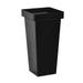 MODANU 1 Pcs Plastic Flower Vase Tall Planters Flower Pot Patio Deck Indoor Outdoor Garden Tree Planters - 13.4 Inch H Black