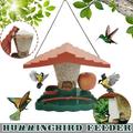 Yohome Roof Wild Hanging Wall-Mounted Birds Feeder for Garden Yard Outside