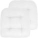 Hanas 2Pcs Water-Resistant Indoor/Outdoor Bench Cushion 19 x 19 Inch Garden Patio Bench Cushion White
