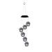 Solar Wind Chime Outdoor Color Changing Dog Cat Paw Solar Mobile Hanging Lights Led Wind Chimes For Home Garden Party Decor black1pcs