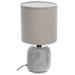 IH Casa Decor Ceramic Table Lamp With Shade (Tetra) (Gray)