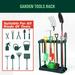 Miumaeov Garden Tool Organizer Garden Garage Tool Rack Organizer Broom Mop Holder Utility Storage Stand Tower