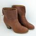 Nine West Shoes | Nine West Leather Ankle Boots | Color: Brown/Tan | Size: 8