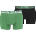 Boxer PUMA Gr. M, 2 St., grün (grün, schwarz) Herren Unterhosen Puma
