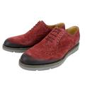 Gucci Shoes | Gucci Men's Oxford Red Suede Dress Shoes With Logo (8.5 G / 9.5 Us) | Color: Red | Size: 9.5