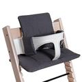 Hoppediz Hochstuhl Sitzkissen Set, passend für Stokke Tripp Trapp, 2-teilig, 100% Bio-Baumwolle, Design Lanzarote