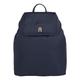 Tommy Hilfiger Women TH Flow Flap Backpack Small, Blue (Space Blue), One Size