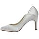 Rainbow Club Brautschuhe Lucy - Damen Pumps gepolstert, Ivory/Creme, Satin - Gr. 36 (UK 3)