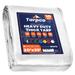 Tarpco Safety 20 ft. x 35 ft. 10 Mil Heavy Duty Polyethylene Tarp, Waterproof, Rip & Tear Proof Aluminum in Gray | 1 H x 20 W x 35 D in | Wayfair