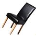 Eternal Night Box Cushion Dining Chair Slipcover Leather Match in Black | 20 H x 18 W x 18 D in | Wayfair EternalNight91e76cb