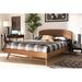 George Oliver Sharlyn Walnut Finished Wood Platform Bed (Queen) Wood in Brown | 40.6 H x 79.9 W x 85 D in | Wayfair