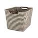 Household Essentials Tapered Fabric Storage Bin Fabric in Brown | 11" H x 16" W x 13" D | Wayfair 661-1