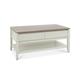 Bentley Bergen With Drawers Grey Washed Oak & Soft Grey Rectangular Coffee Table