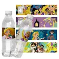 Étiquettes Autocollantes pour Bouteille d'Eau à LED Thème Princesse Disney Raiponce Plus Riche