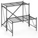 2-Tier Stair Style Metal Plant Stand Flower Pot Display Holder