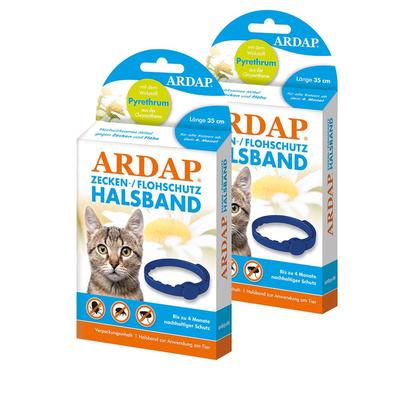 Ardap Zecken- und Flohhalsband für Katzen x2 2x1 St Halsband Image