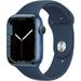 Used APPLE WATCH SERIES 7 GPS 45mm BLUE ALUMINUM CASE - ABYSS BLUE SPORT BAND