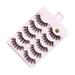 5 Pairs Fluffy Soft Eyelashes Cruelty-Free Well-bedded Eyelashes for Party Cosplay Makeup Supplies