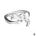 Dinosaur Ring Silver Band Ring Cute Silver Ringbest Love Gift Dainty *1 U5C9