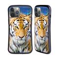 Head Case Designs Officially Licensed Aimee Stewart Animals Tiger and Lily Hybrid Case Compatible with Apple iPhone 14 Pro Max
