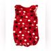 Disney One Pieces | Disney Baby Girls Red One Piece Romper Jumpsuit Minnie Mouse 3-6 Month Polka Dot | Color: Black/Red | Size: 3-6mb