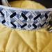 Rebecca Minkoff Other | Beautiful Rebecca Minkoff Leather Embroidered Guitar Strap Blue White Silver | Color: Blue/White | Size: Os