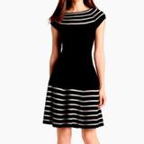 Kate Spade Dresses | Kate Spade Sailor Dress - Xxs | Color: Black/Cream | Size: Xxs